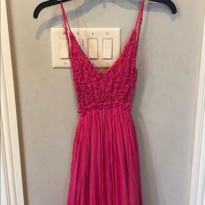 Hot pink maxi dress